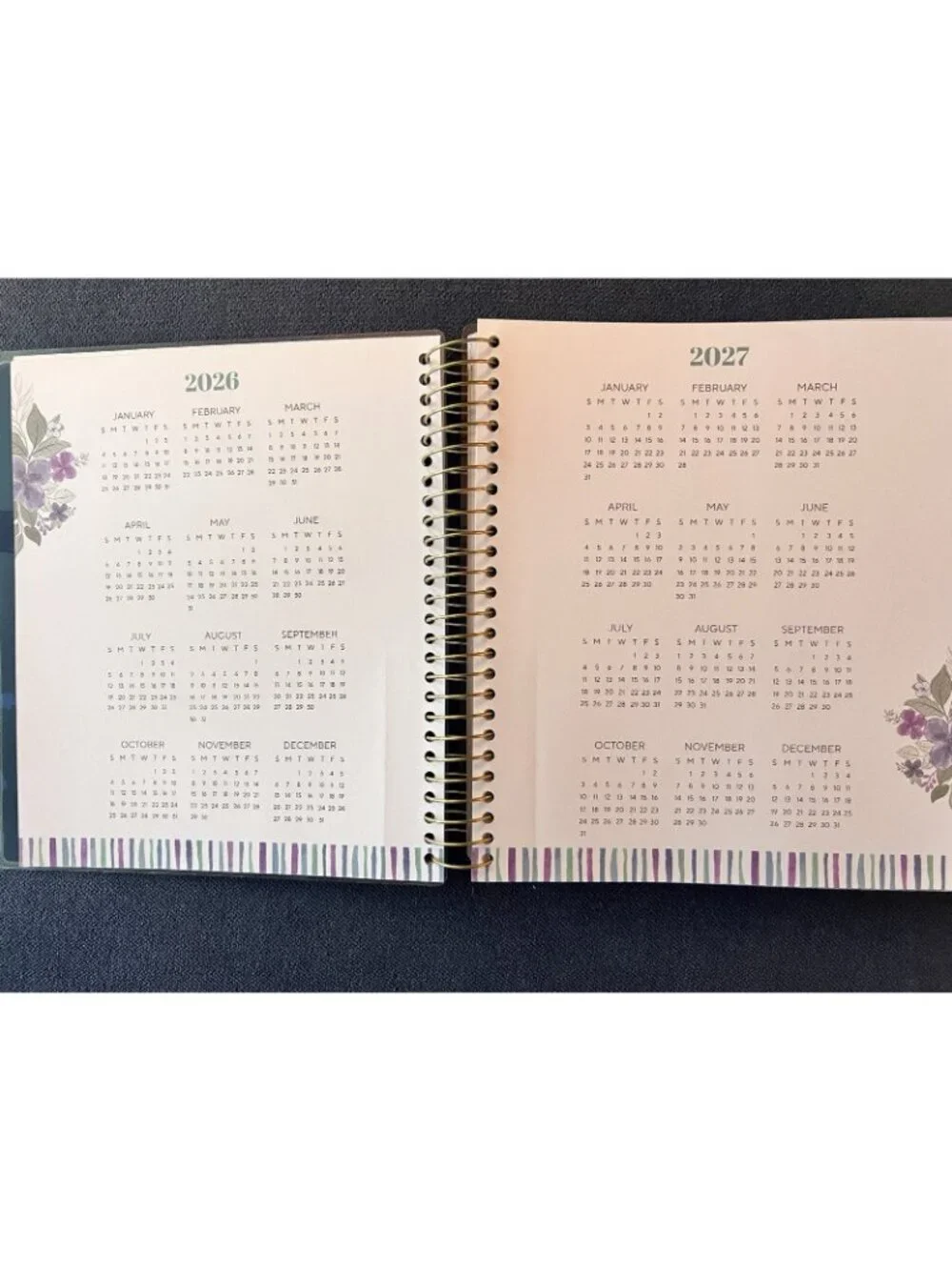17 Month Daily Month Planner Scripture Phil 4:4 Blue Weekly Planning 2026-27 NEW